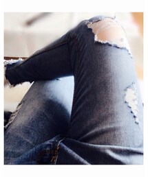 SHOPLIST | ダメージ加工デニムパンツ(デニムパンツ)