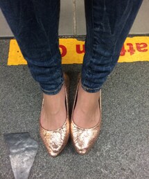 亮色平底鞋(その他シューズ)