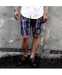 フリーホイーラーズ ハーフパンツ FREEWHEELERS UNION SPECIAL OVERALLS -PLANKSTER- [BLUE×RED×WHITE] #1422028(その他パンツ)