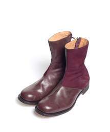 VADEL | BASIC TWIST ZIP BOOTS (BORDEAUX)(ブーツ)