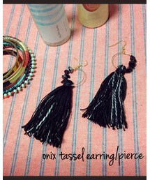 handmade✴︎タッセルイヤリング | イヤリング