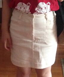 haco! | デニムスカート白(デニムスカート)