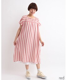 Fillil | ストライプ×ボーダーワンピース(ワンピース)