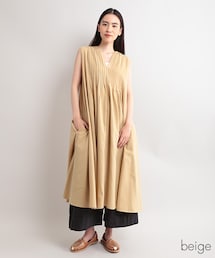 Fillil | ピンタックノースリーブワンピース(ワンピース)