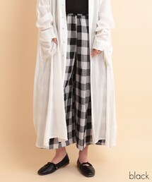 Fillil | ギンガムチェックワイドパンツ(その他パンツ)