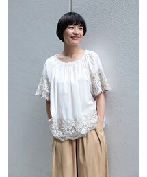 Fillil | スカラップレース刺繍ブラウス(シャツ/ブラウス)