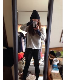 ボーダーカットソー(Tシャツ/カットソー)