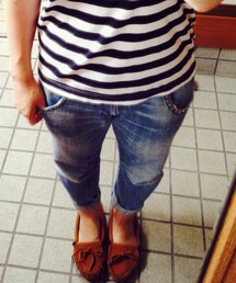 Ungrid | スタッズ付きサルエルデニム