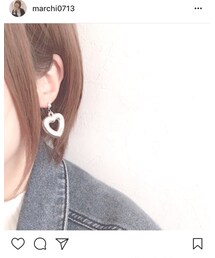 ハートピアス | ピアス（両耳用）