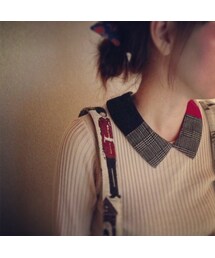 GARACOのハンドメイドのつけ襟♡
(ネックレス)