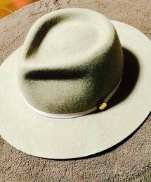 no brand | グレージュのつば広ハット(ハット)