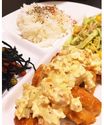 昨日作ったチキン南蛮プレート✍✧ | その他