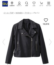 GU | ライダースジャケット