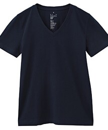無印良品 | オーガニックコットンＶネック半袖Ｔシャツ(Tシャツ/カットソー)
