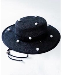 michirico | ponpon boater hat(ハット)