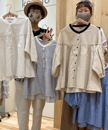 配色フリルブラウス🐶 | 早くも大人気です💕(その他)