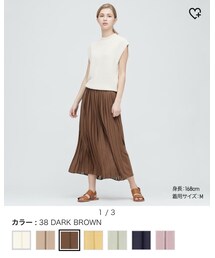 UNIQLO | シフォンプリーツロングスカート(スカート)