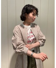 シャツを羽織るとこんな感じです😎 | シャツ/ブラウス