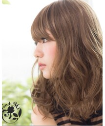 FondMi | ワッフルミディ #カフェオレ(ウィッグ)