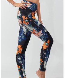 L'urv | フローラル ファンク モト レギンス ブラック(レギンス/スパッツ)