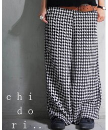 antiqua | 千鳥格子サルエルパンツ(その他パンツ)