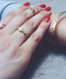 pinon | シンプルパールリング(リング)