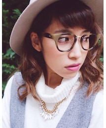 pinon | マルチ柄ダテメガネ(メガネ)