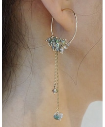 pinon | beads hoop pierce(ピアス（両耳用）)