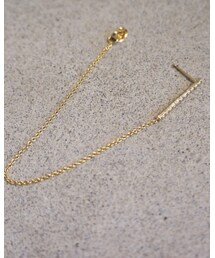 pinon | chain bar pierce(ピアス（両耳用）)