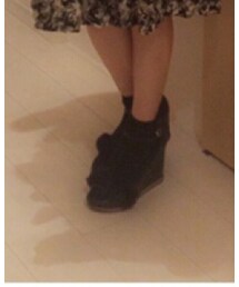 RANDA | RANDAのサンダルに黒いファーをつけました(サンダル)