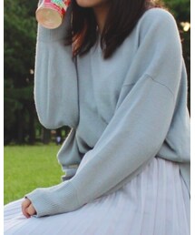 earth music&ecology | Vネックニット(ニット/セーター)