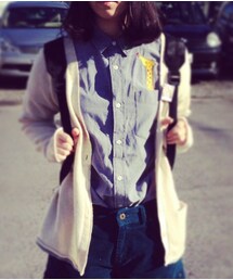 白カーディガン(カーディガン/ボレロ)