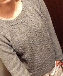 topic luxe | グレーセーター(ニット/セーター)