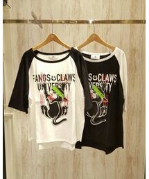 WORLD WIDE LOVE! | FANGS&CLAWSラグランTシャツ／￥7,990＋TAX(Tシャツ/カットソー)
