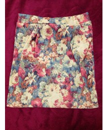 earth music&ecology | 花柄タイトスカート(スカート)