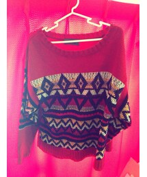 柄ガラセーター(ニット/セーター)