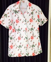 古着 | 薔薇柄のシャツ(シャツ/ブラウス)