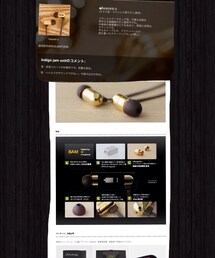 ファイナルオーディオデザイン | 真鍮削り出しイヤフォン(その他)