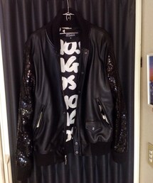 JOYRICH | スパンコール袖切替ブルゾン(ブルゾン)