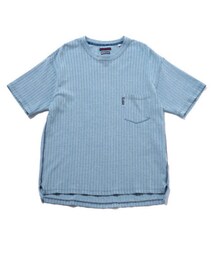 BLUE BLUE | インディゴピケストライプTシャツ(Tシャツ/カットソー)