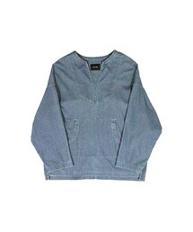 NEONSIGN | NEON SIGN - Freedom Flared Mexican Denim Shirt (USED IND)(その他トップス)