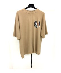 KOMAKINO | KOMAKINO - JERSEY CUTS T-SHIRT W / PRINT 2 HANDS (BEIGE)(Tシャツ/カットソー)