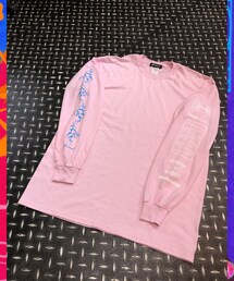 FLAG by ALEXIA STAM | ODD FOOT WORKS × H>FRACTAL - TIMEAXIS Long sleeve(Light pink)(Tシャツ/カットソー)