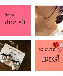 due ali | パールイヤリング(イヤリング)