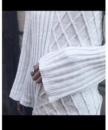 Valentine's | ローゲージとケーブルのMIXニット❣️(ニット/セーター)