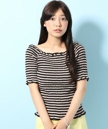 LOWRYS FARM | シャーリングプルオーバーショートスリーブ(シャツ/ブラウス)