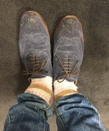 TETE HOMME | ウイングチップにソックス(ドレスシューズ)