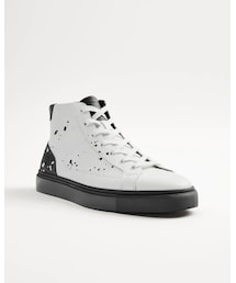 ZARA | ドリッピングテイストハイカットスニーカー(スニーカー)