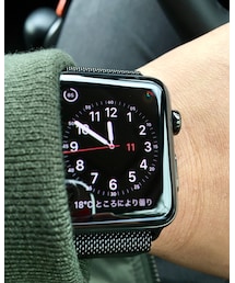 Apple | Apple Watch Series 2 - 42mmスペースブラックステンレススチールケースとスペースブラックミラネーゼループ(アナログ腕時計)