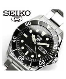 SEIKO 5 | SEIKO 5 BLACK DIAL STAINLESS STEEL AUTOMATIC MENS WATCH SNZF17 (アナログ腕時計)